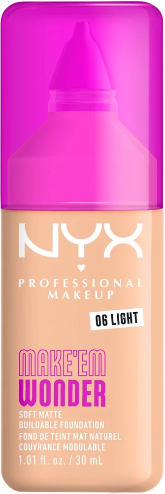NYX PROFESSIONAL MAKEUP Make Em Wonder Foundation 06 Light v:6799181 NYX PROFESSIONAL MAKEUP Make Em Wonder Foundation 06 Light v:6799181