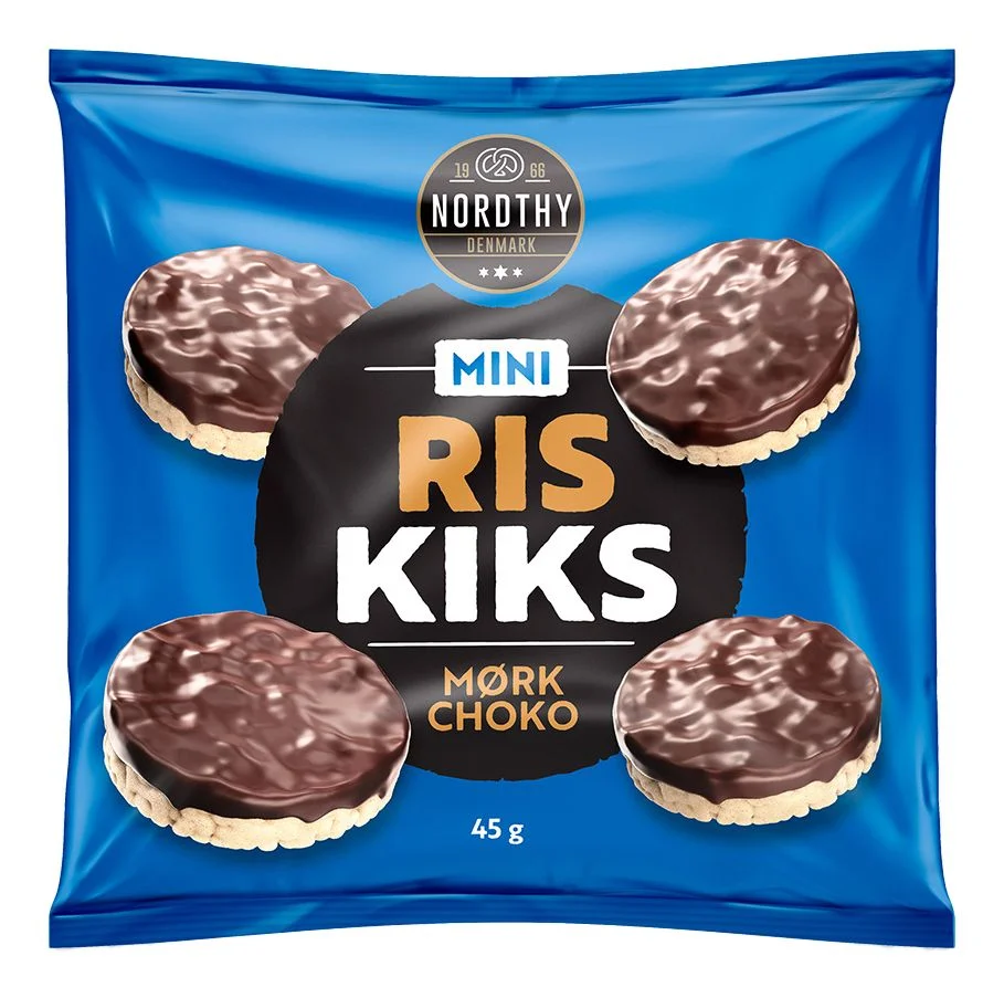 Nordthy Mini Riskjeks Mørk Choko - 45 g. v:1556762