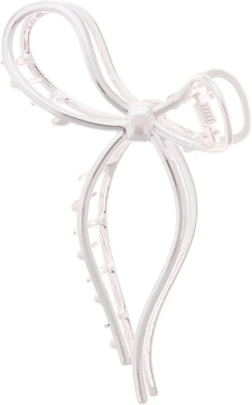 Dazzling Hair Clip Bow Metal Silver v:8430367 Dazzling Hair Clip Bow Metal Silver v:8430367