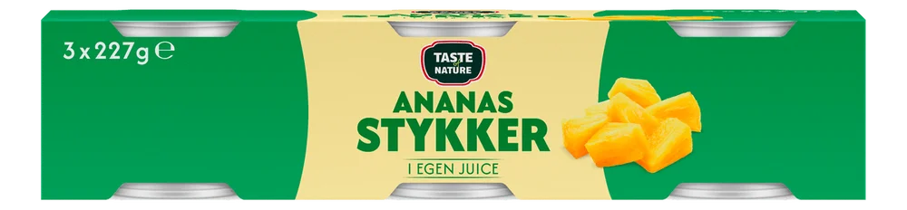 Taste of Nature Ananastykker 3 pack – 227 g. v:2771538 Taste of Nature Ananastykker 3 pack – 227 g. v:2771538