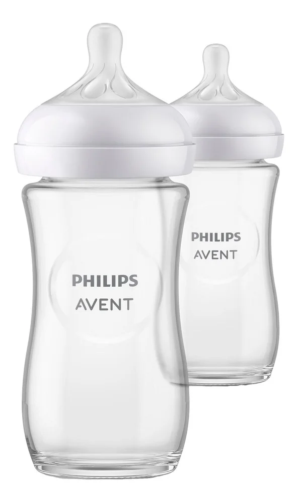 Philips Avent Natural Response Glasståteflaske 3-6 m – 2 stk. v:8608412 Philips Avent Natural Response Glasståteflaske 3-6 m – 2 stk. v:8608412
