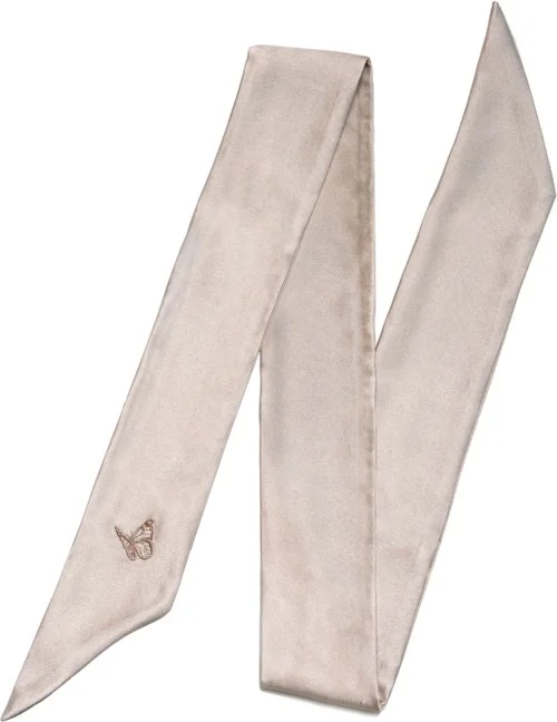 Amelie Soie Secrets de beauté Silk Scarf Greige v:7448788 Amelie Soie Secrets de beauté Silk Scarf Greige v:7448788