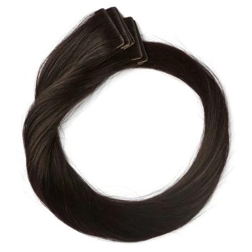Rapunzel of Sweden Premium Tape Extensions Straight / Seamless Tape 4 cm / 8 pieces 50 cm 1.2 Black Brown v:5515155