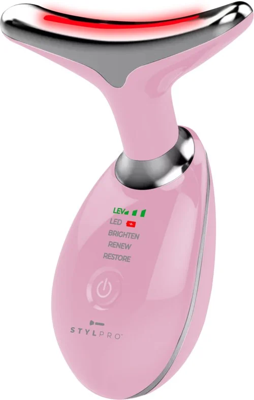 STYLPRO Fabulous Firmer LED Light Therapy Neck & Face Smoother Pink v:6374902 STYLPRO Fabulous Firmer LED Light Therapy Neck & Face Smoother Pink v:6374902