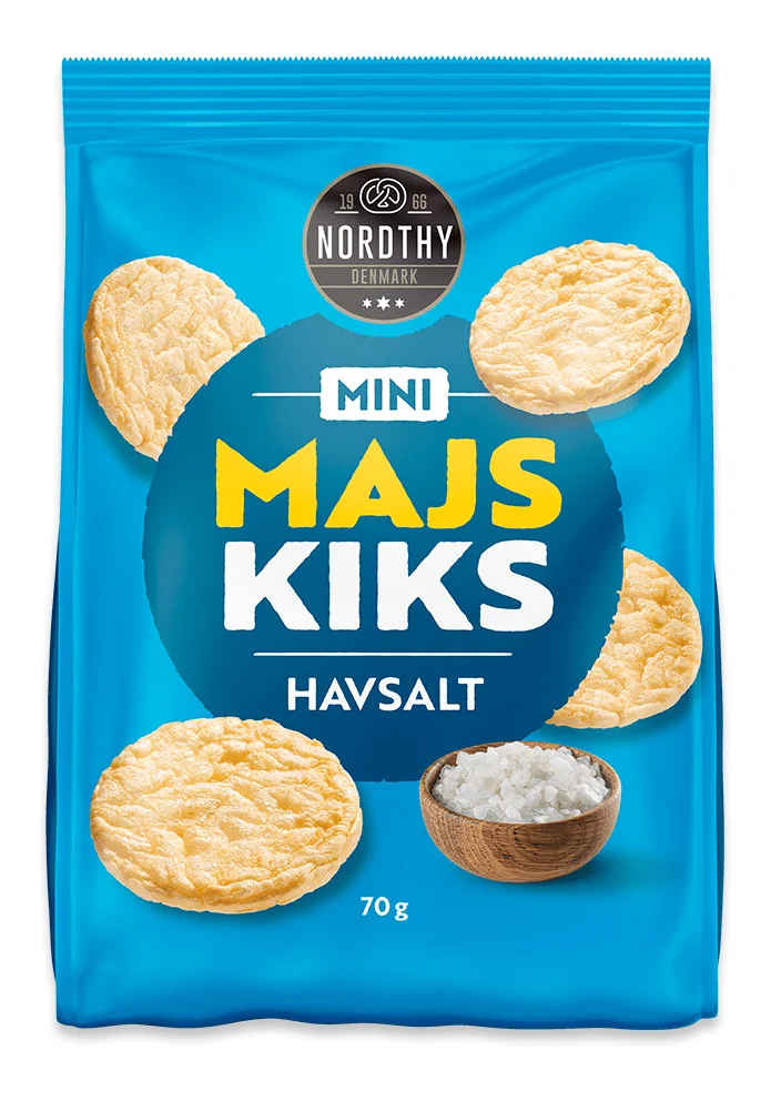 Nordthy Mini Maiskjeks Havsalt – 70 g. v:9035253 Nordthy Mini Maiskjeks Havsalt – 70 g. v:9035253