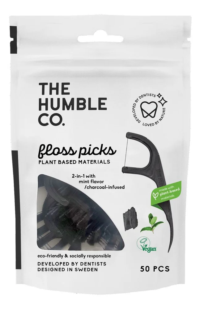 Dental Floss Picks fra The Humble Co., kull – 50 stk. v:5074558 Dental Floss Picks fra The Humble Co., kull – 50 stk. v:5074558