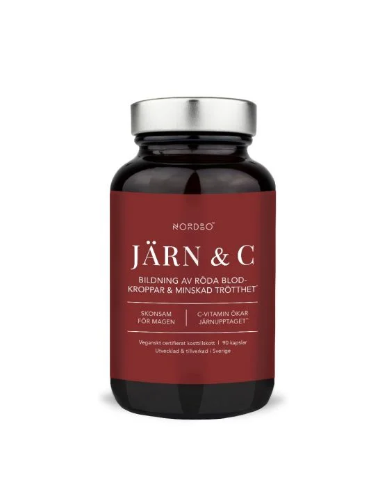Nordbo Järn & C-vitamin 90 kapsler v:1170194 Nordbo Järn & C-vitamin 90 kapsler v:1170194