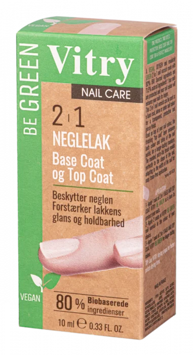 Vitry Nail Polish Be Green 2&1 Base & Top Coat 10Ml v:1196481