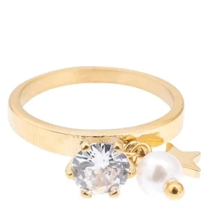 DARK Single Crystal Ring With Charm Crystal Size 2 v:3167356 DARK Single Crystal Ring With Charm Crystal Size 2 v:3167356