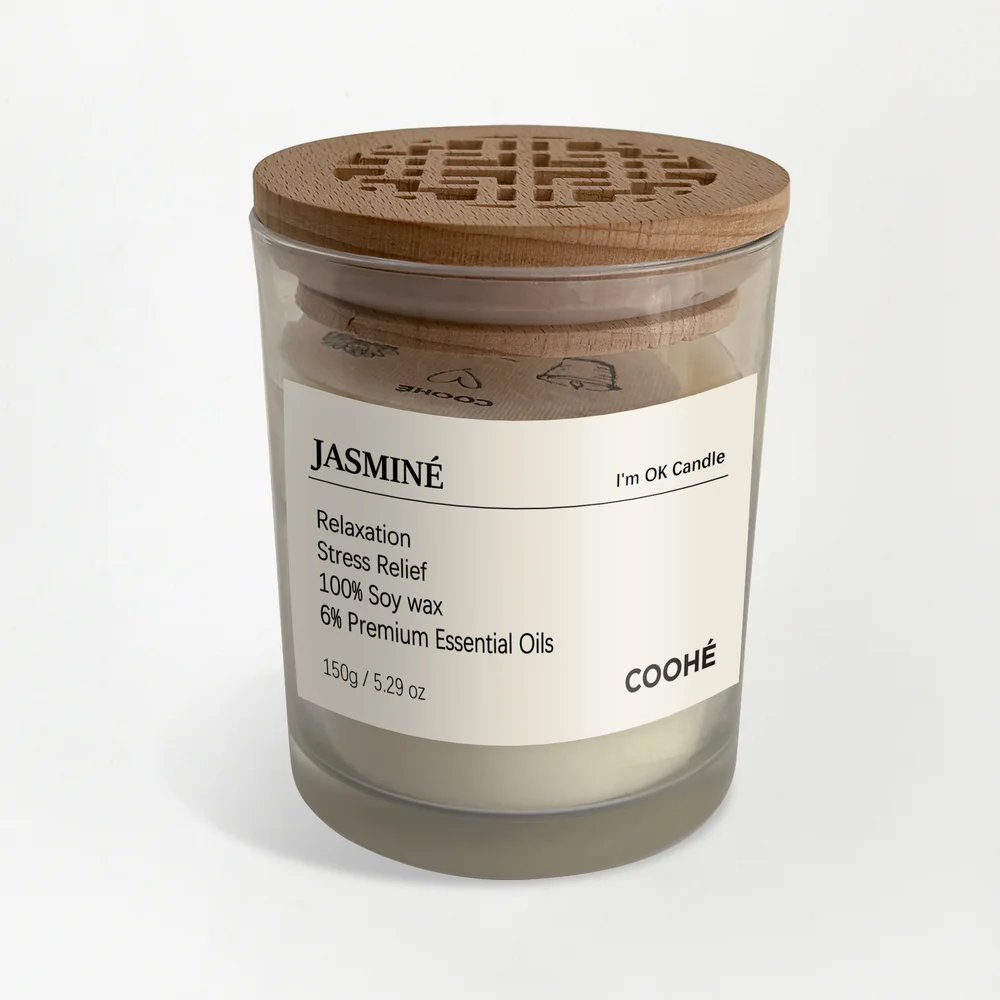 I'm OK Soy Wax Aroma Candle Jasminé 150 g - COOHÉ v:8536732