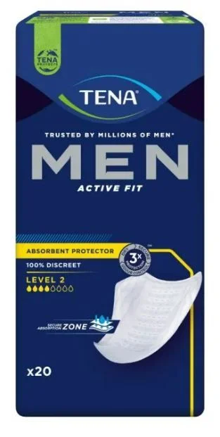 Tena Men Active Fit Level 2 absorberende innlegg 20 stk v:9902685