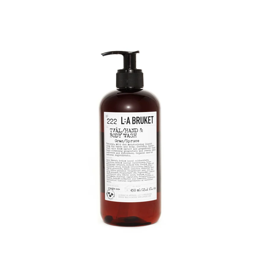 222 Hand & Body Wash Spruce 450 ml – L:A BRUKET v:5327634