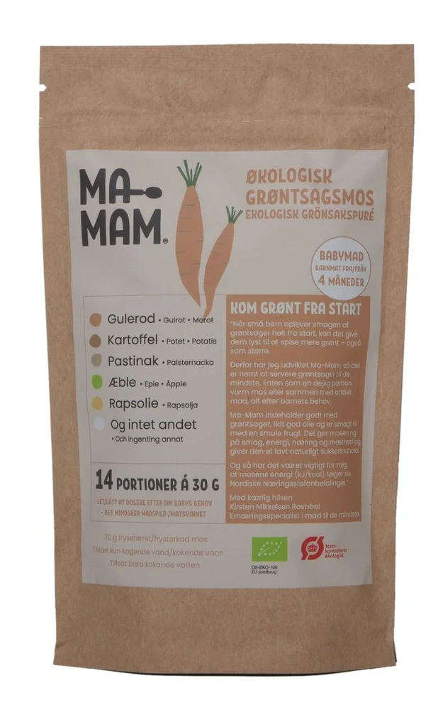 Ma-Mam Grønnsaksmos Gulrot – 70 g v:1184138