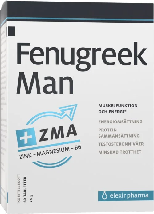 Elexir Pharma Fenugreek Man Plus ZMA 60 stk v:4991754 Elexir Pharma Fenugreek Man Plus ZMA 60 stk v:4991754
