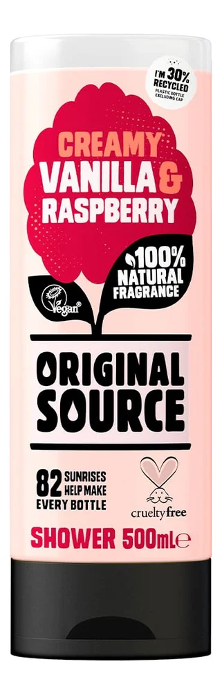 Original Source Vanilla & Raspberry Shower Gel - 500 ml. v:5925394