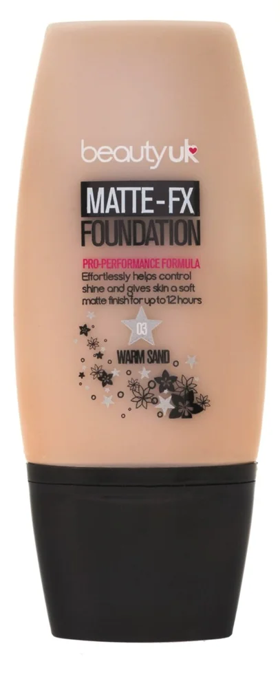 BEAUTY UK Matte FX Foundation no.3 warm sand v:3390411 BEAUTY UK Matte FX Foundation no.3 warm sand v:3390411