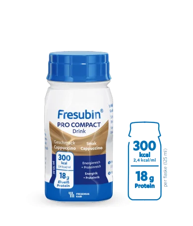 Fresubin Pro Compact Drink næringsdrikk cappuccino 4×125 ml v:7237912 Fresubin Pro Compact Drink næringsdrikk cappuccino 4×125 ml v:7237912