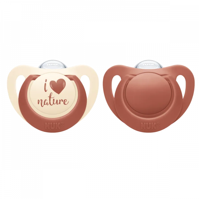 Pacifier NUK for Nature Silicon 6-18m Red v:2012722