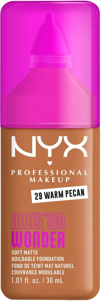 NYX PROFESSIONAL MAKEUP Make Em Wonder Foundation 29 Warm Pecan v:4122901 NYX PROFESSIONAL MAKEUP Make Em Wonder Foundation 29 Warm Pecan v:4122901