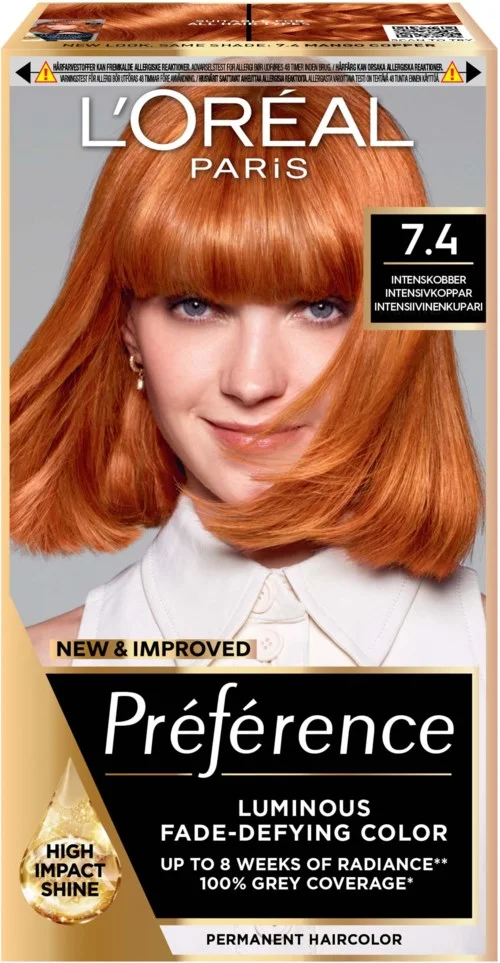 Loreal Paris Préférence Permanent Coloration 7.4 Mango Copper v:6086035