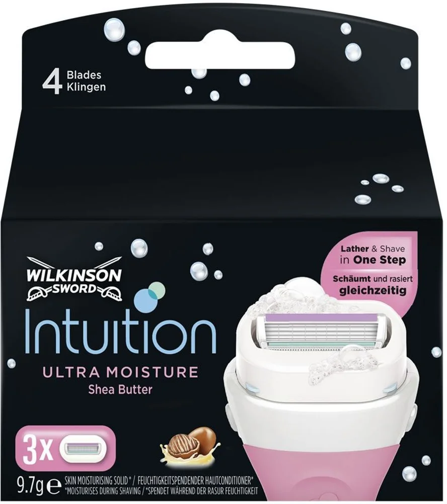 Intuition Ultra Moisture barberblader 3 pk v:6067678 Intuition Ultra Moisture barberblader 3 pk v:6067678