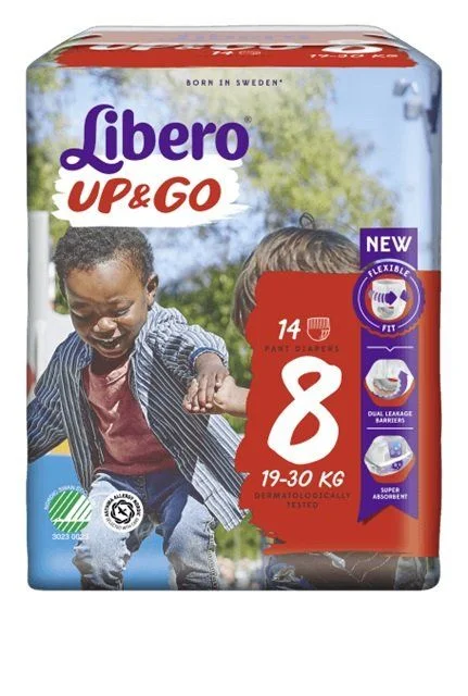 Libero Up & Go 8 buksebleie 19-30 kg 14 stk v:8686771