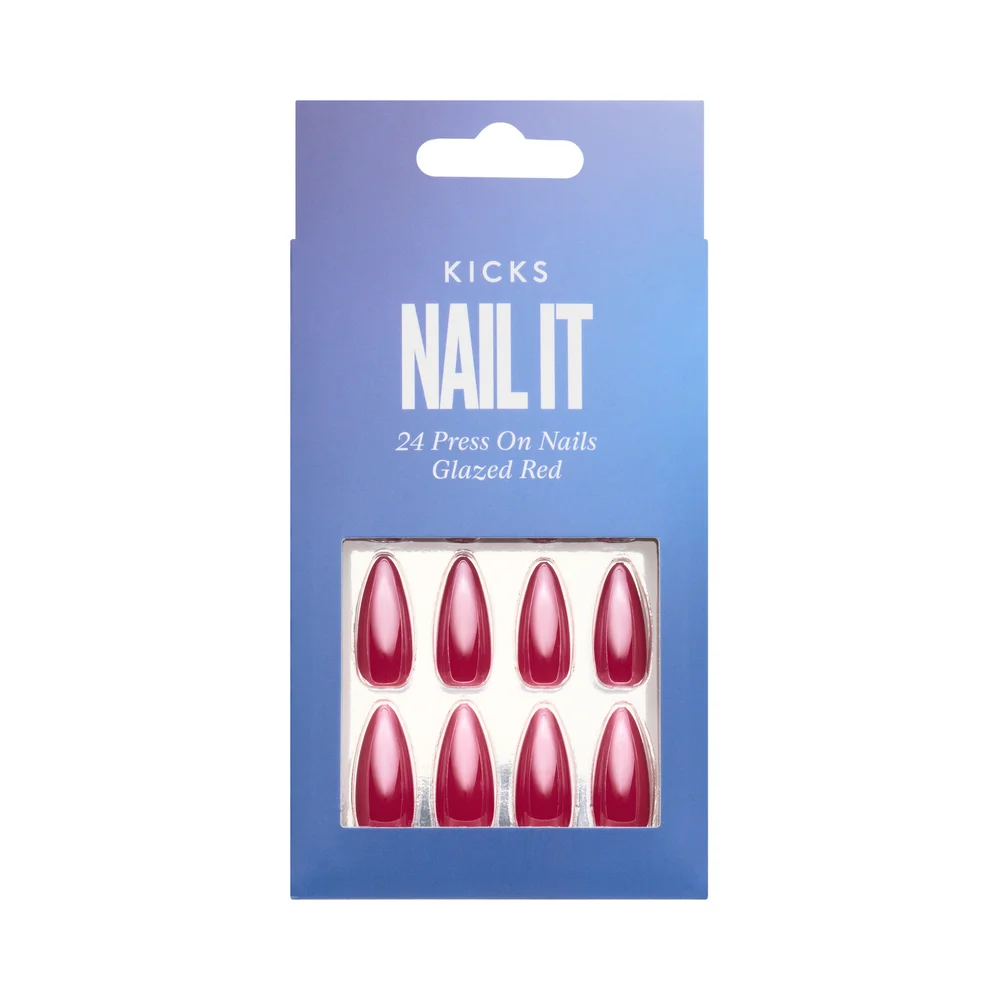 Nail It – 24 Press On Nails Glazed Red Beauty v:5628532