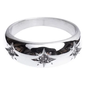 DARK Chunky Star Ring Crystals Silver Size 3 v:8113923