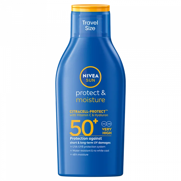 NIVEA Sun Protect & Moisture Lotion Travel Size SPF50+, 100ml v:8532978 NIVEA Sun Protect & Moisture Lotion Travel Size SPF50+, 100ml v:8532978