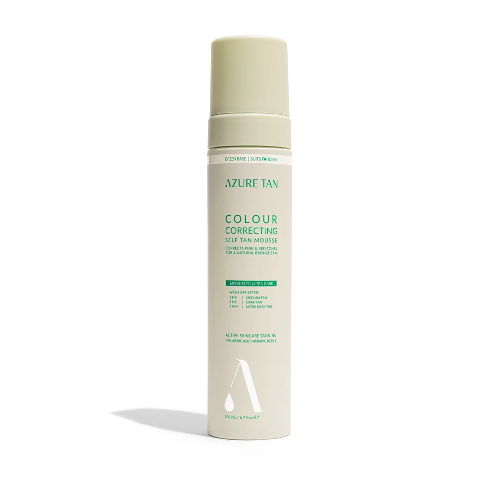 Azure Tan Green Base Medium skum for dyp solbrun glød v:1169010 Azure Tan Green Base Medium skum for dyp solbrun glød v:1169010