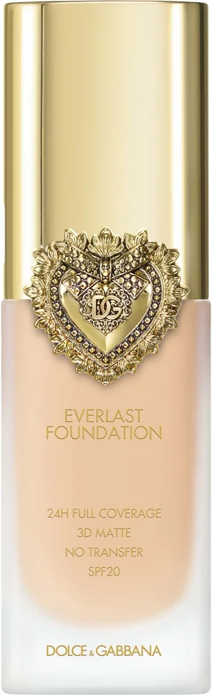 Dolce & Gabbana Flawless Everlast Foundation 24H Full Coverage 3D Matte No Transfer SPF25 6W Light v:8184583