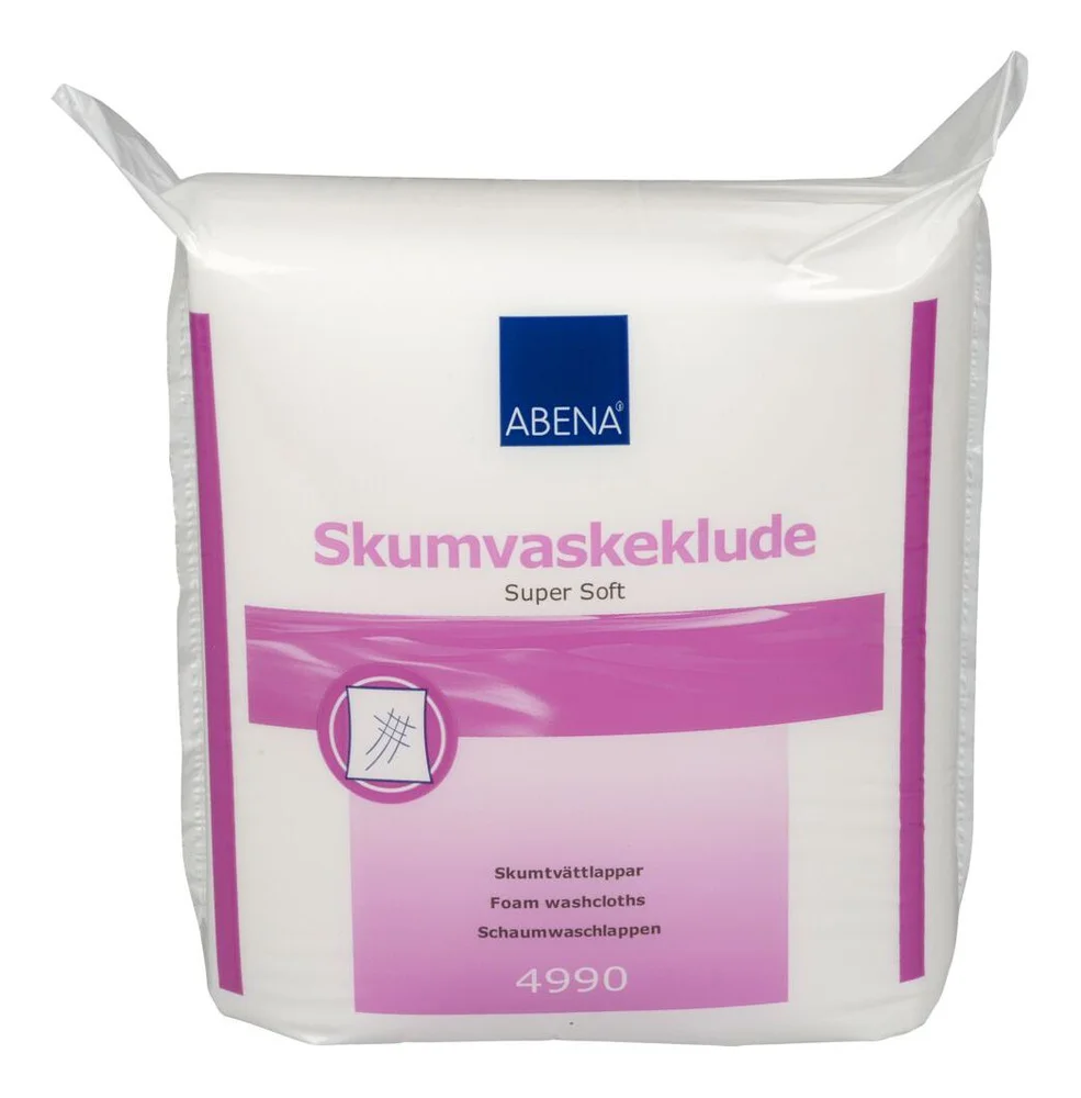 Abena Skumvaskeklut super soft thick – 50 stk. v:3740393