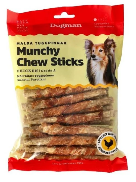 Dogman Tyggepinner malt m kylling 30p Brun S 12,5cm v:7314930