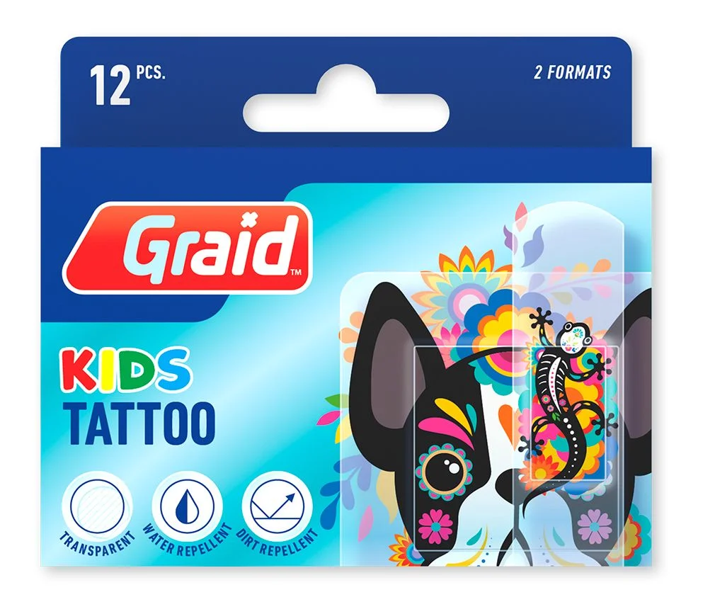 Graid Tattoo Effect Plaster Abstract Animals – 1 stk. v:9863628 Graid Tattoo Effect Plaster Abstract Animals – 1 stk. v:9863628