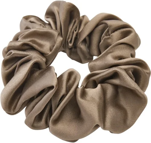 Lenoites Mulberry Silk Scrunchie Brown v:6292290 Lenoites Mulberry Silk Scrunchie Brown v:6292290