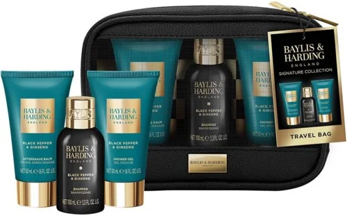 Baylis & Harding Black Pepper & Ginseng Men's Travel Bag Gift Set v:1129251