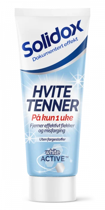 Solidox Tannkrem Hvite Tenner 75ml v:3653996