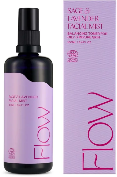 Flow Cosmetics Sage & Lavender Facial Mist 100 ml v:6459389 Flow Cosmetics Sage & Lavender Facial Mist 100 ml v:6459389
