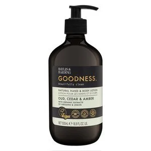 Baylis & Harding Goodness Oud, Cedar & Amber Hand & Body Cream 500ml v:2722933 Baylis & Harding Goodness Oud, Cedar & Amber Hand & Body Cream 500ml v:2722933