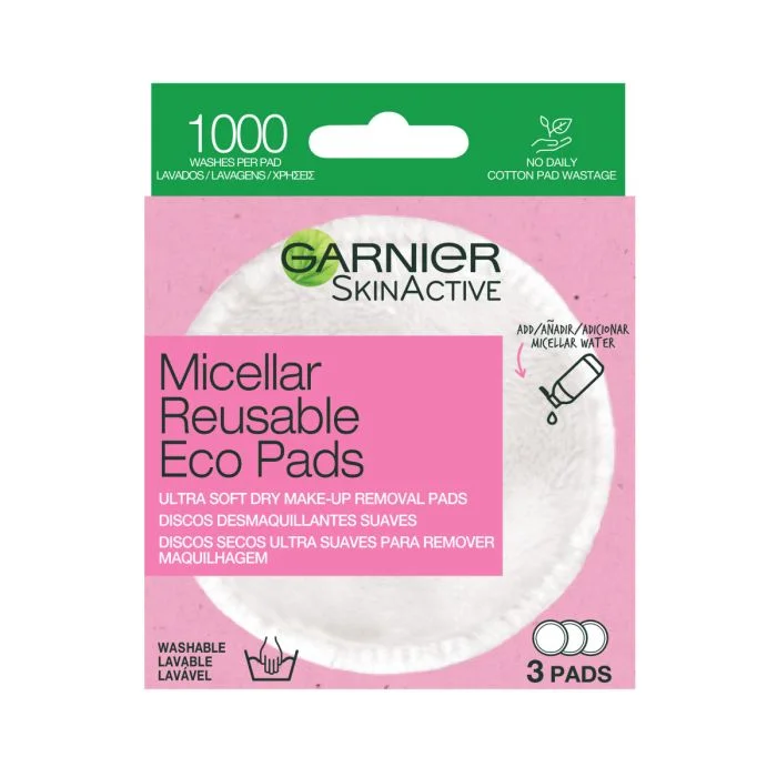 Garnier SkinActive Micellar Reusable Eco Pads All Skin Types 3 pcs v:3544368 Garnier SkinActive Micellar Reusable Eco Pads All Skin Types 3 pcs v:3544368