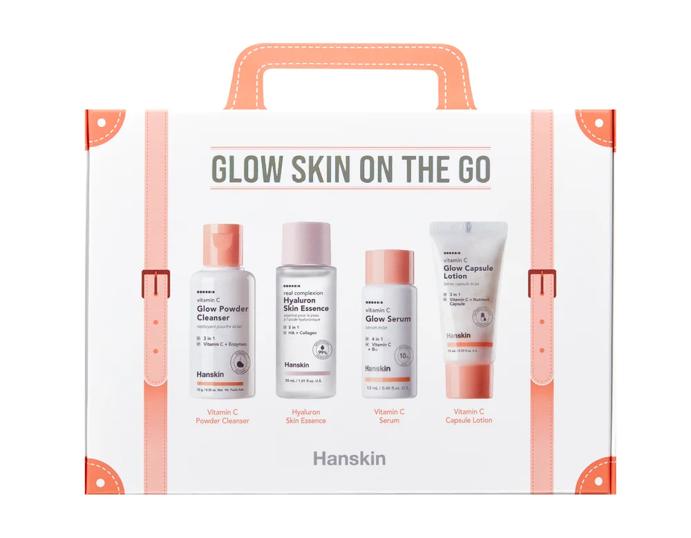 Hanskin Glow Skin On the Go – Hudpleiesett i reisestørrelse v:4403501