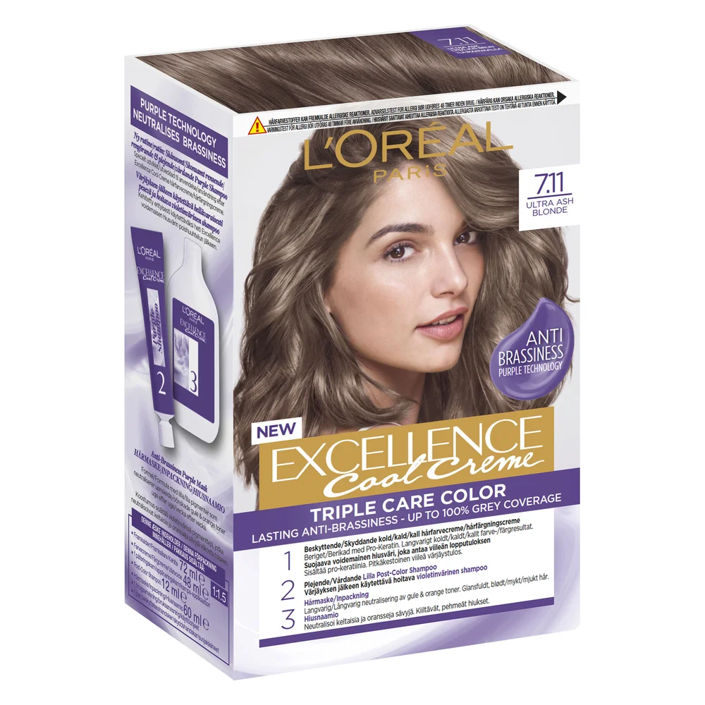 Excellence Cool Crème 7.11 – Ultra Ash Blond Hårfarge v:2784521 Excellence Cool Crème 7.11 – Ultra Ash Blond Hårfarge v:2784521