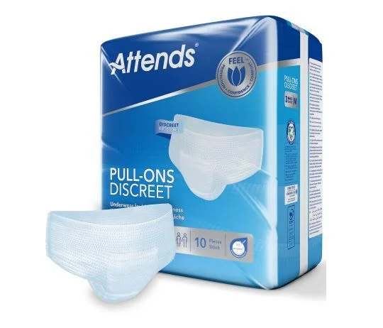 Attends Pull-Ons Discreet buksebleie 3 M 10 stk v:8588208 Attends Pull-Ons Discreet buksebleie 3 M 10 stk v:8588208