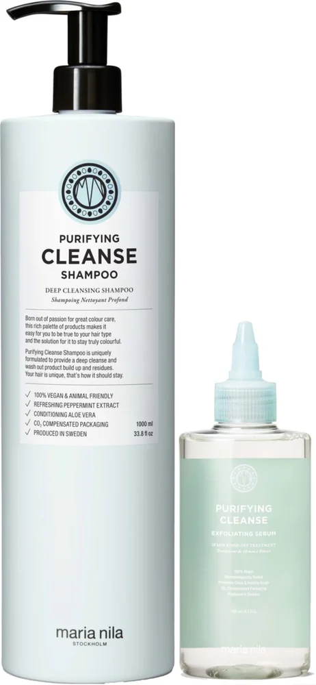 maria nila Purifying Cleanse Bundle Shampoo 1000 ml & Serum 150 ml v:5331368 maria nila Purifying Cleanse Bundle Shampoo 1000 ml & Serum 150 ml v:5331368