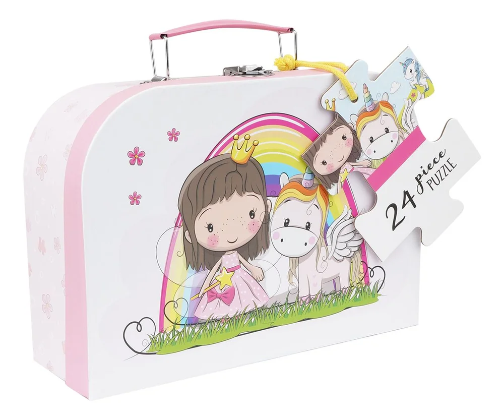 Lillie & Ellie Koffert med puslespill - 1 stk. v:3646421