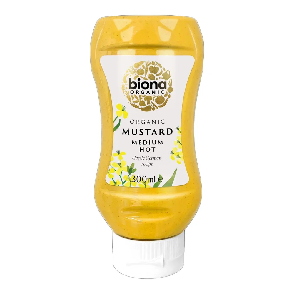 Biona Organic sennep, medium hot Ø – 320 ml v:5058333 Biona Organic sennep, medium hot Ø – 320 ml v:5058333