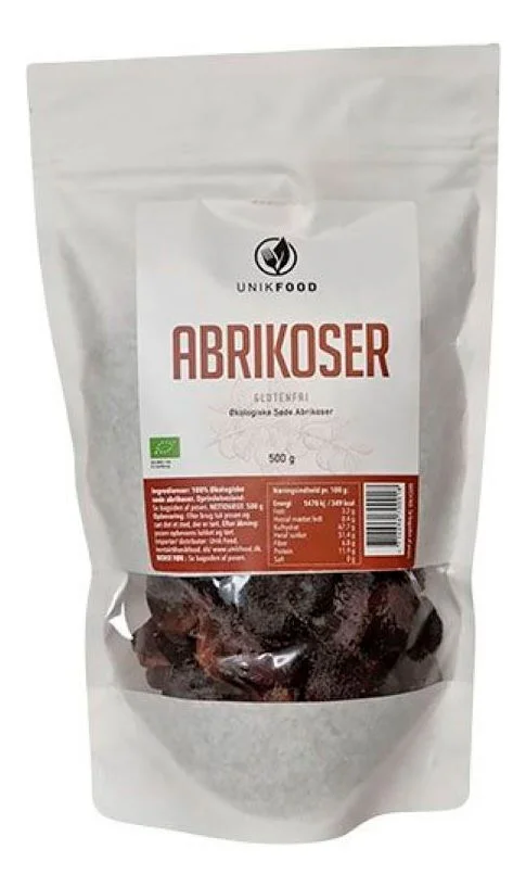 Unik Food Aprikoser Ø – 500 g. v:9945284 Unik Food Aprikoser Ø – 500 g. v:9945284