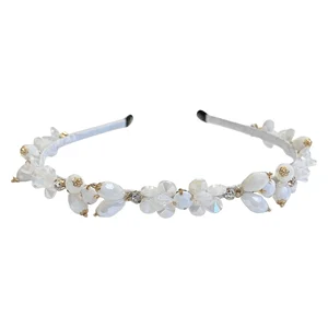 DARK Crystal Hair Band White 1pcs v:3279325