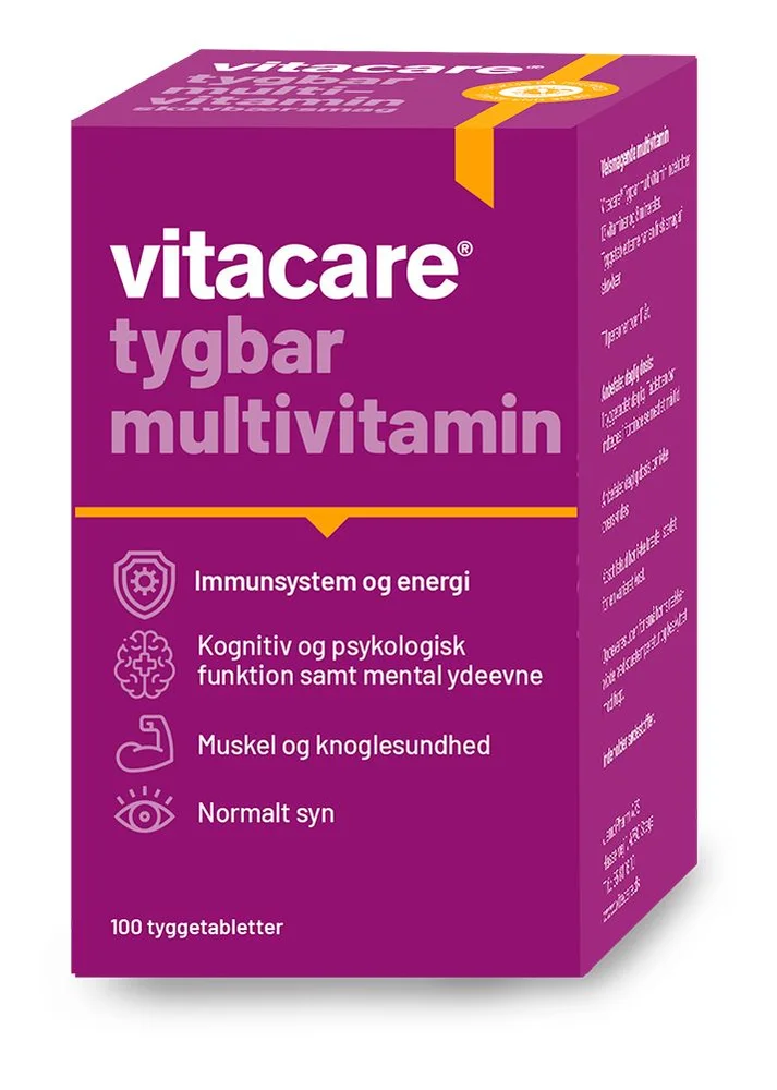 VitaCare Tyggbar Multivitamin – 100 tab. v:8604239