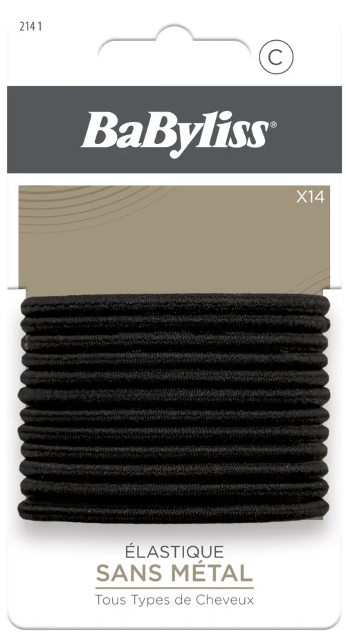 BaByliss Paris Accessories Black Hair Tie 14 pcs v:6422043